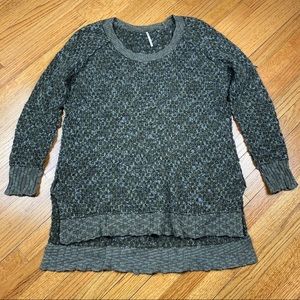 Free People Gray Green Sweater